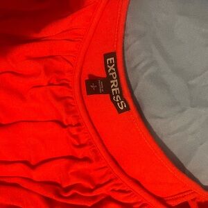 Express Women's Vibrant Red Pajama Top